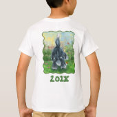 シャギーシープドッグ誕生日ボーイ Tシャツ (裏面)