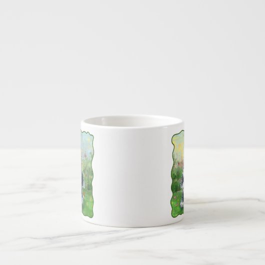 シャギー羊犬 エスプレッソカップ (正面)