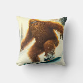 シャギーBigfootスノーボーディングAIイエティ雪の斜面 クッション (正面)