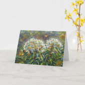 "シャクナゲおよび蜂" カード (黄色い花)