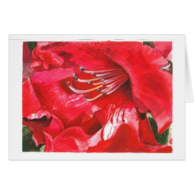 シャクナゲのクローズアップ (正面横)