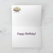 シャクナゲのバースデー・カード カード (内部)