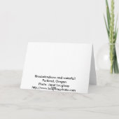 シャクナゲの挨拶状 カード (裏面)