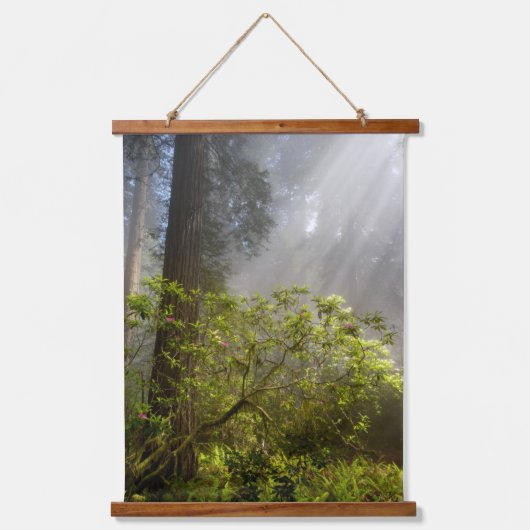 シャクナゲの朝霧 吊り下げ型タペストリー (正面)