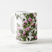 シャクナゲの植物画 コーヒーマグカップ (正面左)