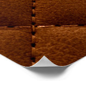 シャクナゲの皮革の背景 ポスター (角)