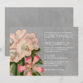 シャクナゲの結婚式招待状 招待状 (正面/裏面)