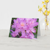 シャクナゲの花のバースデー・カード カード (黄色い花)