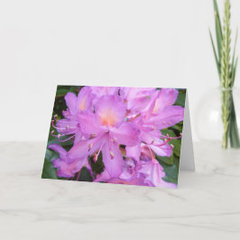 シャクナゲの花のバースデー・カード カード