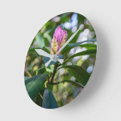 シャクナゲの花芽 ラウンド壁時計 (傾斜)