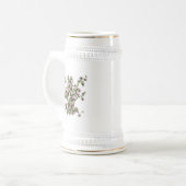 シャクナゲの花 ビールジョッキ (正面左)
