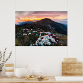 シャクナゲ咲き |多呂子国立公園 ポスター (キッチン)