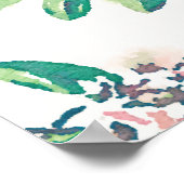 シャクナゲ水カラープリント ポスター (角)