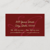 シャクナゲ花の写真 – 名刺1 名刺 (裏面)