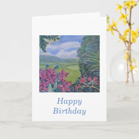 シャクナゲ花 カード (黄色い花)