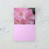 シャクナゲ-バンクーバーの紀元前にメッセージカード カード (内部)