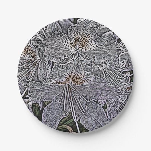 シャクナゲ ペーパープレート (正面)