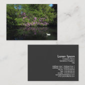 シャクナゲ 名刺 (正面/裏面)