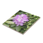 シャクナゲ-春の紫色の花 タイル (側面)