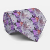 シャクナゲ(白とマゼンタ) ネクタイ (ロール)