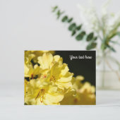 シャクナゲ（黄色） ポストカード (スタンド正面)