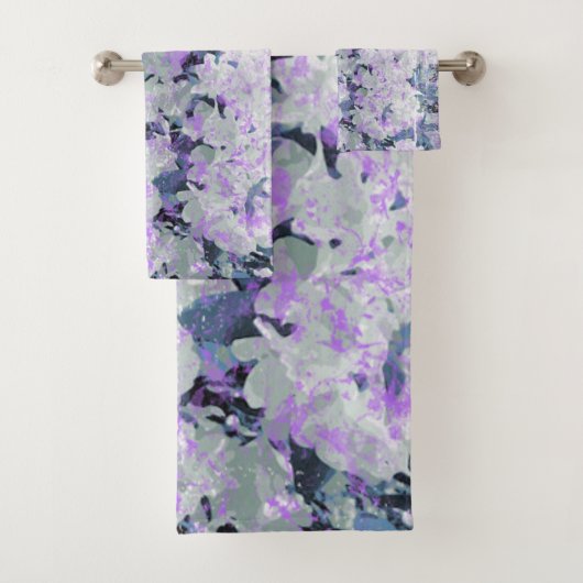 *~*シャクナデ素朴ンドロンフラワーズホワイト赤面 バスタオルセット (インサイチュ)