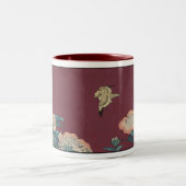 シャクヤクおよびカナリア色のコップ ツートーンマグカップ (中央)