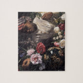 シャクヤクとのNegress ジグソーパズル (縦)