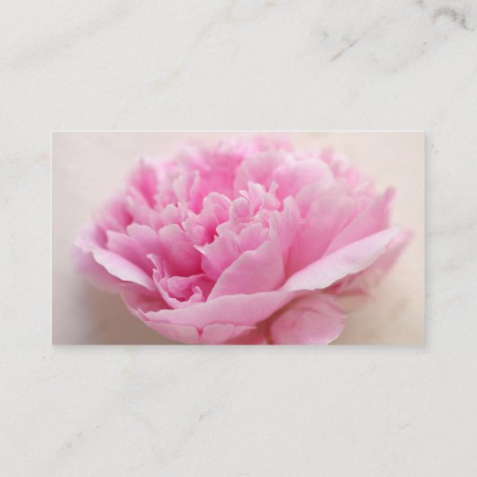 シャクヤクのクローズアップのお母さん コーリングカード (裏面)