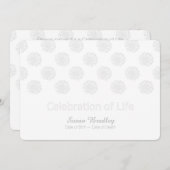 シャクヤクのデジタル生命のペーパー排気切替器のお祝い 招待状 (正面/裏面)