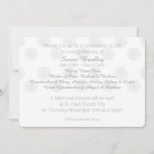 シャクヤクのデジタル生命のペーパー排気切替器のお祝い 招待状 (裏面)