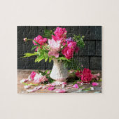 シャクヤクのパズル8x10" 110部分 ジグソーパズル (横)