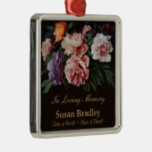 シャクヤクのパーソナライズな記念の葬儀のオーナメント メタルオーナメント (右)