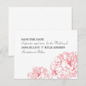 シャクヤクの保存日付 セーブザデート (正面/裏面)