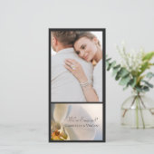 シャクヤクの優雅な結婚・婚約のお知らせ 案内状 (スタンド正面)