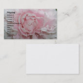 シャクヤクの名刺のテンプレート 名刺 (正面/裏面)