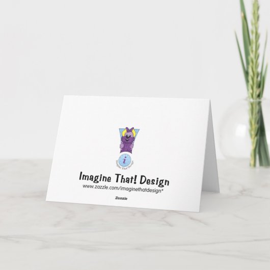 シャクヤクの幸せな母の日 カード (裏面)