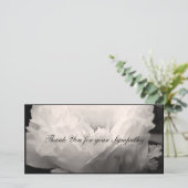 シャクヤクの悔やみや弔慰は横の写真カード1感謝していしています サンキューカード (スタンド正面)