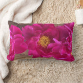 シャクヤクの枕 ランバークッション (ブランケット)