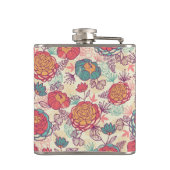 シャクヤクの花および葉パターン フラスク (裏面)