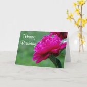 シャクヤクの花の写真 カード (黄色い花)