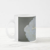 シャクヤクの花愛カバーはコーヒー・マグを曇らしました フロストグラスマグカップ (左)