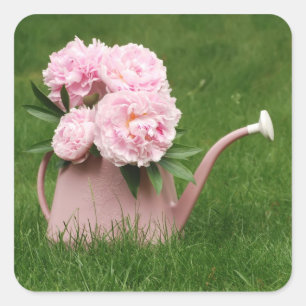 シャクヤクの花束 スクエアシール