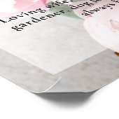 シャクヤクの花 人生の祝い 写真 葬儀 ポスター (角)