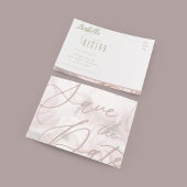 シャクヤクのSave the Dateテンプレート シーズンポストカード