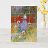 シャクヤクを持つリスベート カード (黄色い花)