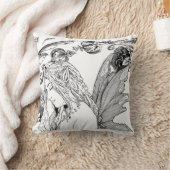 "シャクヤク妖精の"の デザイナー家の装飾の枕 クッション (ブランケット)