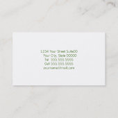 シャクヤク愛名刺(白い) 名刺 (裏面)