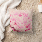 シャクヤク、かわいらしい花のクッション クッション (ブランケット)