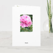 シャクヤク カード (裏面)